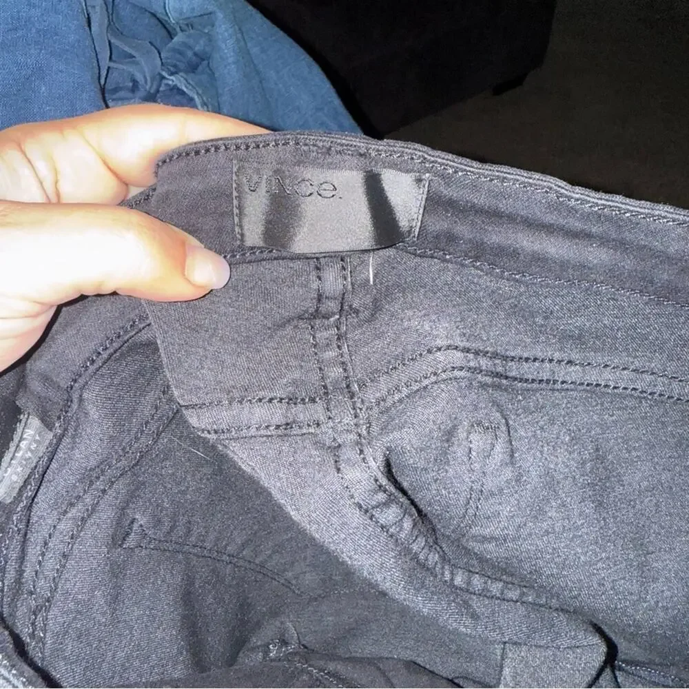 VINCE Dylan Black classic denim skinny jeans 28 - Picture 2 of 7